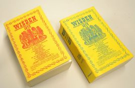 2x Wisden Cricketers Almanacks 1972 and 1973 - cloth backs, slight bowing to spine 1973 otherwise