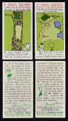 Selection of 1934 Churchman's Golfing Cigarette Cards '3 Jovial Golfers in search of the perfect