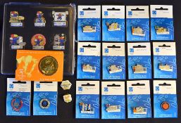 Collection of 2004 Athens Olympic enamel pin badges to include14x Count Down Months to Go pins, 2000