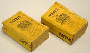 2x Wisden Cricketers' Almanacks 1947 and 1948 - both with original cloth covers which need