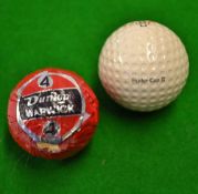 2x Hole in one golf balls from the 1920/30s - to incl a Dunlop square mesh inscribed "16th Hole N.Z.