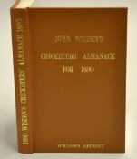 1880 Wisden Cricketers' Almanack - Willows soft back reprint publ'd 1987 in brown gilt cloth