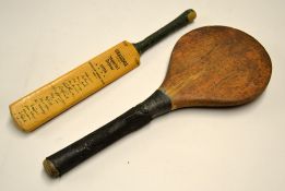 1961 Australia cricket tour signed Gradidge Imperial Driver miniature bat - complete with 17