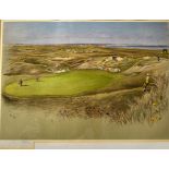 Aldin, Cecil (1870-1935) signed "Famous Golf Links - Royal St George's-The Maiden" signed in