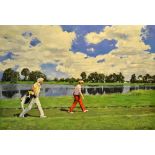 Horn, G (USA Artist) - Jack Nicklaus and caddy Angelo Argea, at The PGA National Golf Tournament ,