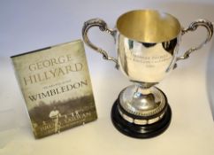 Rare 1910 All England Championship - - large silver tennis trophy - hallmarked London 1907 and