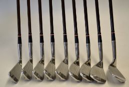 Fine Set of McGregor Tourney Keyhole persimmon woods c. 1965 - with black and gold keysite face