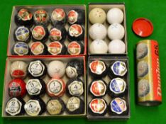 29x Dunlop wrapped golf balls in their original boxes together with 7 various unwrapped unused