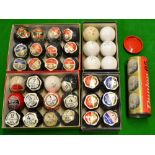 29x Dunlop wrapped golf balls in their original boxes together with 7 various unwrapped unused