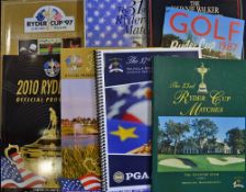 8x Ryder Cup official golf programmes from 1987 to 2010 - including the years 1987, 1989, 1995,