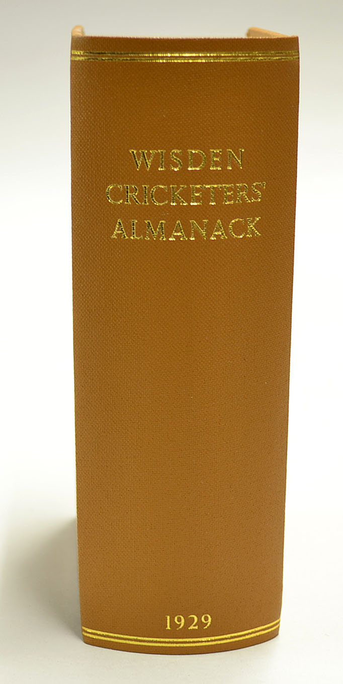 1929 Wisden Cricketers' Almanack - 66th edition complete with the original front paper wrapper,