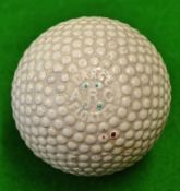 Fine Avon India Rubber Company "Arc Large Floater" bramble pattern golf ball c.1920 - retaining