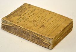1893 Wisden Cricketers' Almanack - 30th edition - with the original wrappers, front cover held by