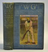 1891 Book by W. G. Grace entitled "Cricket", 488 pages, published by J. W. Arrowsmith of Bristol