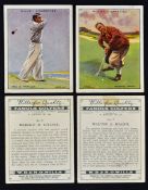 1930 H.O. Wills Golf Cigarette cards 25/25 also includes 2x modern sets of Panasonic European Open