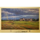 Hartough, Linda - signed "1997 The 18th Hole 'Craig End' Royal Troon Golf Club" signed limited