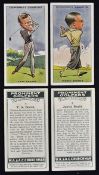 1931 Churchman's Golf Cigarette Cards 'Prominent Golfers' 50/50, in generally good condition