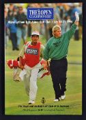 1996 Open Golf Championship signed by the winner Tom Lehman - played at Royal St. Lytham st and