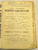 1899 Wisden Cricketers' Almanack - 36th edition with the original paper wrappers missing, now