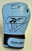 Boxing Joe Calzaghe David Haye and Danny Williams Signed Boxing glove replica Reebok boxing glove in