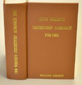 1906 Wisden Cricketers' Almanack - Willows soft back reprint publ'd 1999 in brown gilt cloth