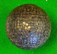 Bramble pattern gutty golf ball - indistinct stamp marks, devoid of paint, used but no visible