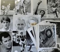Collection of Press Agency Football Photographs large size generally black & white football player