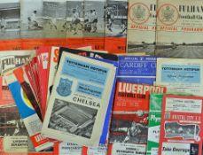 Selection of 1960's Football programmes to include good content of Bournemouth x 48, Chelsea aways x