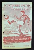 Very tasty 1950/51 Shrewsbury Town v Scunthorpe Away Football programme date 19 Aug, the 1st