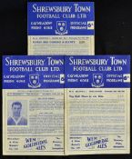 Shrewsbury Town v Bradford City Football programmes including 1960/61, 1959/60, 1960/61 (Football