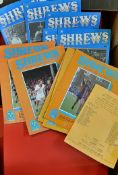 1978 - 1986 Shrewsbury Town Home Football programmes generally league matches, some others, Cups