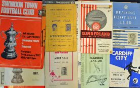 Assorted selection of FA Cup Football programmes to include 1950 Aston Villa v Middlesbrough, 1956