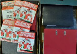 Collection of 1975 to 1989 Manchester United Football programmes home matches a virtually complete