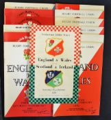 Collection of England rugby programmes to incl Five, Six Nations, Autumn Series, Jubilee and some (