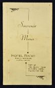 Scarce 1949 New Zealand All Blacks rugby tour to South Africa dinner menu - held on the eve of the