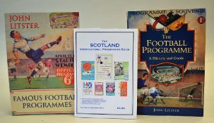Collection of softback Football Programme Guide Books including The Scotland International Programme
