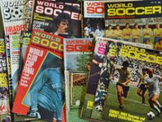 Collection of World Soccer football magazines from 1970 onwards includes a good content of 1970's