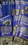 1970s, 80s and 90s Birmingham City football programme selection homes including 1965 v Coventry