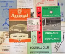 Assorted selection of 1970 Football programmes including 195 Arsenal v Stoke City FAC 3rd round,