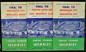 1954 FA Cup Final Preston North End v West Bromwich Albion football programme date 1st May, t/w 1955