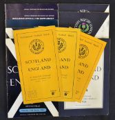 Complete run of Scotland v England rugby programmes (H) from 1948 to 2002 - some general pocket wear