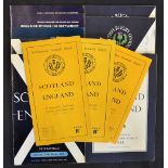 Complete run of Scotland v England rugby programmes (H) from 1948 to 2002 - some general pocket wear