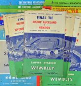 1950-1974 FA Amateur Cup Final Football programmes to include 1955 Bishop Auckland v Hendon, 1956
