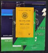 Complete run of Scotland v Ireland rugby programmes (H) from 1953 to 2001 - some very minor pocket