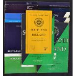 Complete run of Scotland v Ireland rugby programmes (H) from 1953 to 2001 - some very minor pocket