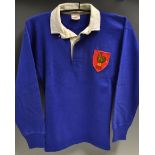 Scarce early 1971/75 France tour to South Africa International match worn rugby shirt - No. 11