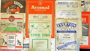 Assorted Selection of 1950s Football programmes including 1957 Port Vale v Shrewsbury Town,