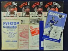 Collection of Football programmes to include Manchester Utd v Liverpool 1953/54, v Everton 1956/