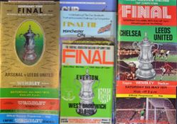 1970-84 FA Cup Final football programme selection incomplete, does not include 1973, 1980, also