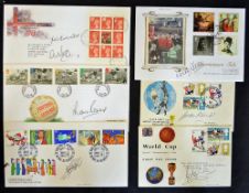 Football World Cup Selection of Signed First Days Covers including players such as Gordon Banks,